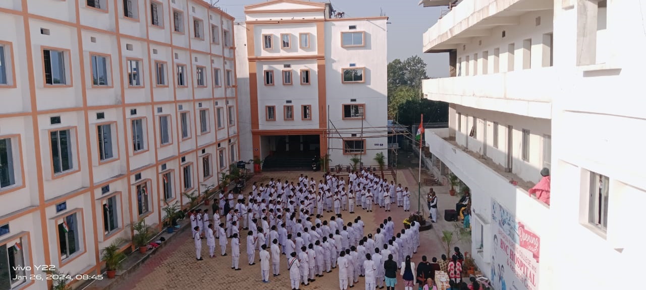 Morning Prayar at Bargaon Nursing College
